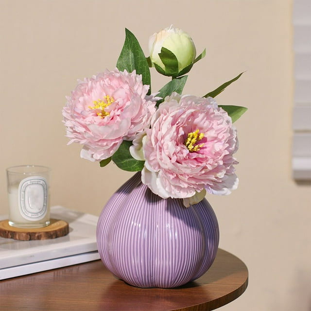 Modern Ceramic Hydroponic Vase, Onion-Shaped Flower Pot for Home Decor, Minimalist Plant Container for Interiors