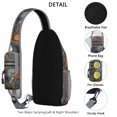thumbnail image 3 of Sling Backpack,Autumn Halloween Scene Pattern Crossbody Bag with Water Bottle Holder,Waterproof Sling Bag for Men/Women with Chest Phone Holder for Hiking,Travel, 3 of 6