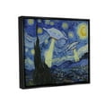 thumbnail image 3 of Stupell Industries Starry Night Classic Alien UFOs Fairy Tales & Fantasy Painting Black Floater Framed Art Print Wall Art, 3 of 6