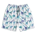 thumbnail image 3 of Uemuo Cool Giraffe Pattern Men's Swim Trunks Hawaiian Beach Bathing Suit Swimsuits Beach Quick-Dry Shorts with Pockets-XX-Large, 3 of 9