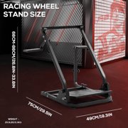 Supllueer Racing Wheel Stand Simulator Cockpit Stable Adjustable Fit for Logitech G29 G920 G923 Thrustmaster T80.Excluding Electronic Devices
