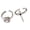 silver-Pink, variant on 2PCS Gothic Love Swords Rings Unique Designs Adjustable Opening Fashion Jewelry For Couples And Lovers