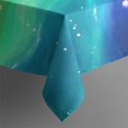 thumbnail image 5 of Rainbow Tie Dye Wave Pattern Square Tablecloth,Waterproof Square Table Cover,Wipeable Spillproof Washable Table Cover for Home Kitchen Party Decor 60"x60"(152x152cm), 5 of 6