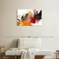 thumbnail image 2 of Elephant Stock Large Abstract Oil Wall Art - Horizontal Canvas Wall Art - Living Room Wall Decor - Abstract Canvas - Beige And Red Decor - 30" x 20", 2 of 4