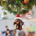 thumbnail image 4 of Para Encantadores Cachorro Adorno Perro Dibujos Animados Mochila Acrílica Navidad Interior Del Coche, 4 of 5