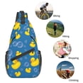 thumbnail image 5 of Lsque Rubber Duck Pattern Cross Chest Bag Diagonally – Premium Durable Front Chest Sling with Adjustable Padded Strap, High-Capacity Storage, 5 of 8