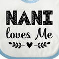 thumbnail image 4 of Inktastic Nani Loves Me Baby Clothes Girls Baby Bib, 4 of 4