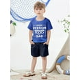 thumbnail image 6 of CARETOO Toddler Kids Boy Clothes Set Summer Beach Outfit Cotton Fabric Casual T-Shirt Shorts 2Pcs, 6 of 9
