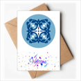 thumbnail image 1 of Blue Talavera Flower Decorative Ilustration Welcome Back Greeting Cards Envelopes Blank, 1 of 3