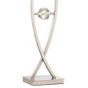 Pacific Coast Lighting Acrylic Ball 32 Tall Open Frame Large Modern End Table Lamp Silver Brushed Nickel Finish Metal Living Room