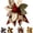 #D, variant on DIY Large Patchwork Bow Sewing Kit, Farmhouse Fabric Folded Flower Door Hanging Craft Set, DIY Craft Supplies, Gift for Adults Front Door Wall Window Porch