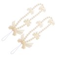 thumbnail image 4 of Teléfono de 2 piezas colgante de la cadena de la mano muñeca correa del teléfono creativo de perlas, 4 of 5