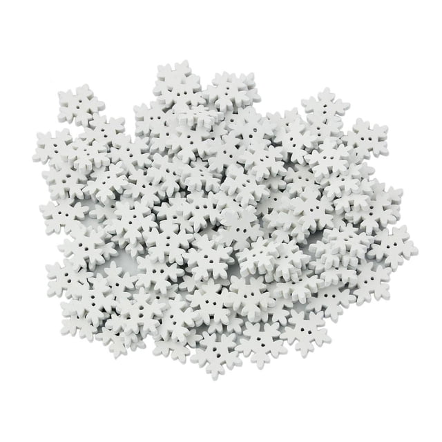 100 Botones de Blancos Del de Del de Nieve de DIY para Las Manualidades de Scrapbooking