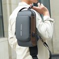 thumbnail image 3 of Bolso de pecho para motocicleta, con contraseña, antirrobo, para hombre, estilo empresarial, bolso de hombro de moda, bolso de mensajero multifuncional para deportes y ocio, 3 of 6