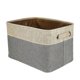 thumbnail image 1 of Artificial Cotton Folding Storage Bag Basket Organizer Kids Toys Storage Box Underwear Clothes Organizers Laundry Car Trunk Book(Beige - Bluish Gray), 1 of 3