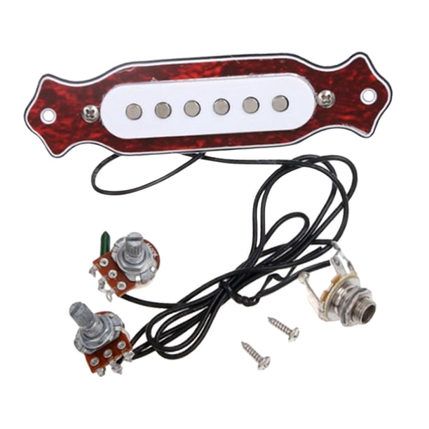 de pastillas de guitarra acústica magnética de bobina simple con control de tono de NUEVO