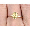 thumbnail image 5 of 1.25 carat Classic 8x6mm Oval Champagne Diamond Moissanite Solitaire Engagement Ring on 10k Yellow Gold, 5 of 6
