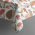 thumbnail image 5 of Cute Hedgehog and Mushroom Square Tablecloth,Waterproof Square Table Cover,Wipeable Spillproof Washable Table Cover for Home Kitchen Party Decor 60"x60"(152x152cm), 5 of 6