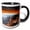Black/White, variant on 3drose, Mesa Arch, Canyonlands National Park, Utah, Usa - Us45 Ssm0473 - Scott T. Smith, 11oz Two-tone Green Mug