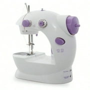 Sewing Machine, Portable Mini Multi-Functional Electric Tailoring Machine Hand-Locking Artifact For Beginners, Handheld Sewing Machine With Upgraded(White And Purple)