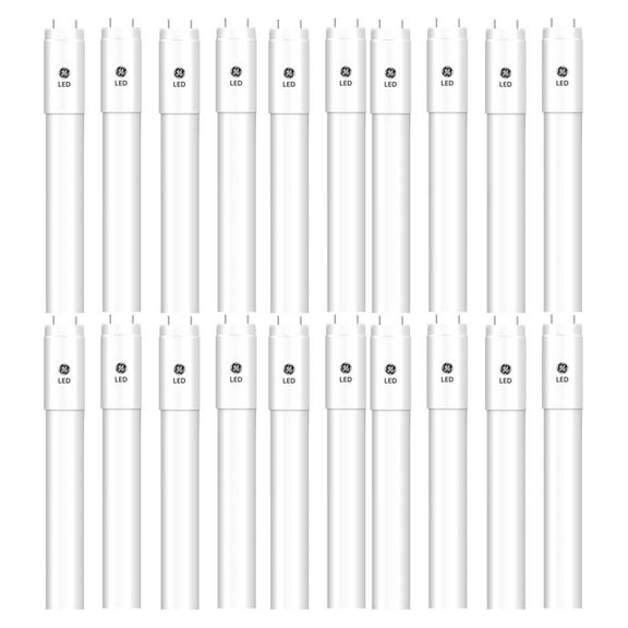 (case of 20) 35797 LED Tube inch Plug and Play Replacement for T8 Fluorescent, 5000K Color Temp, 15 watt, Glass 4 ft Tube, Fast and Easy Way to Replace T8 Fluorescent