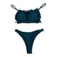 thumbnail image 1 of Conjunto de bikini para mujer, traje de baño con sujetador de tiras y tanga, traje de baño, ropa de playa L, 1 of 9