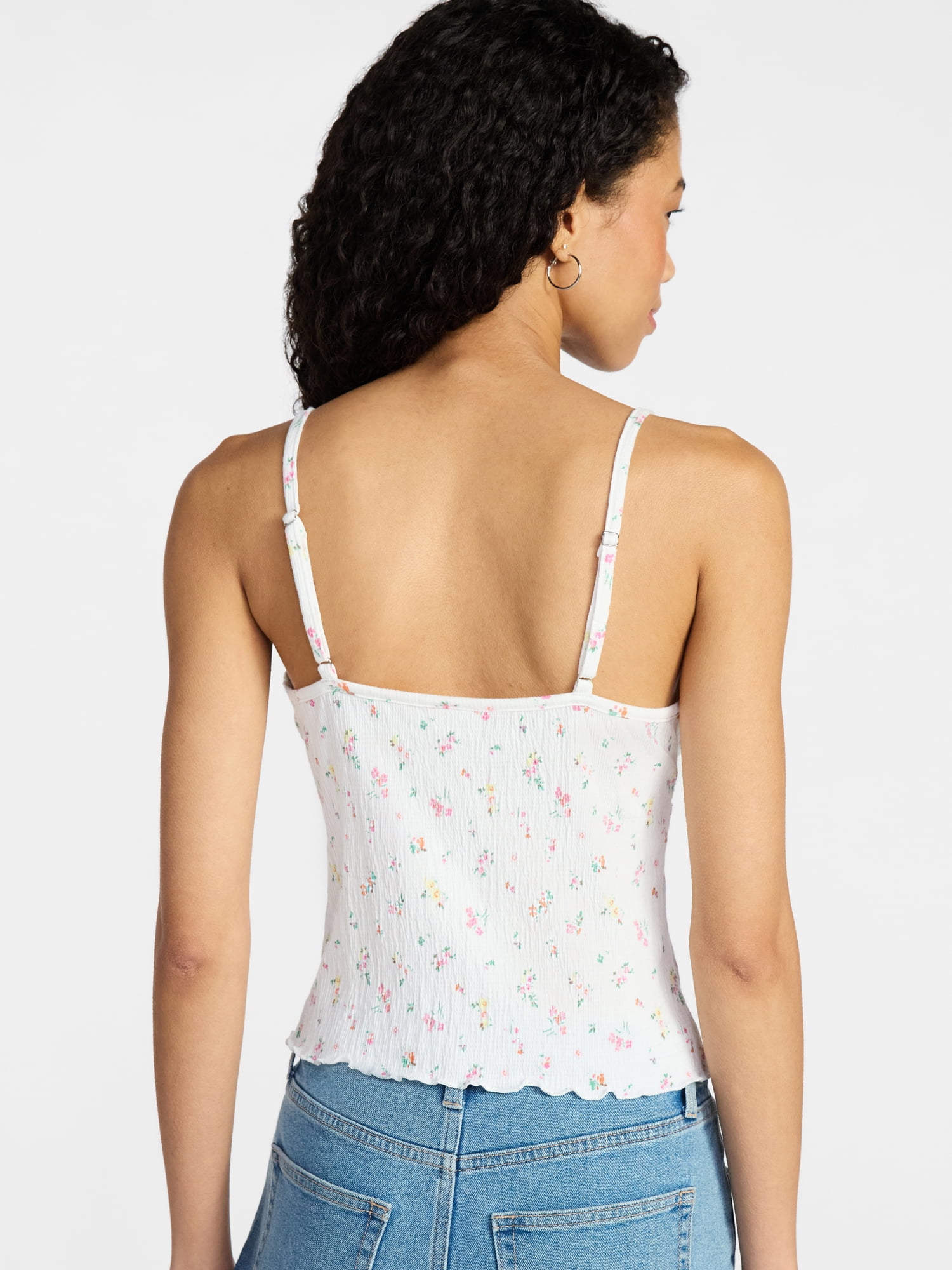 No Boundaries Lace Trim Cami, Women’s XXS-XXL