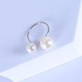 thumbnail image 4 of Mightlink 2Pcs Women Open Ring Faux Pearl Opening Adjustable Polished Lightweight Electroplated Prom Party Index Finger Ring Irregular Lady Jewelry, 4 of 7