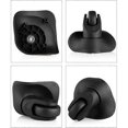 thumbnail image 2 of Pair Of Suitcase Casters Universal Durable Silent Rubber Multi-directional Replacement Wheels For Suitcase Luggage Replacement Repair Wheels (large Bl, 2 of 4