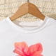 thumbnail image 5 of Conjunto floral de verano para niña REDARER: top estampado de manga corta y pantalón informal, ropa ligera, talla 5-6 años, 5 of 5