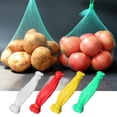 thumbnail image 2 of 100PCS Nylon Mesh Net Bag For Fruit Vegetable Storage Buckles with Plastic B6D9, 2 of 9