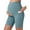 Blue, variant on BadPiggies Women's Maternity Yoga Shorts Bike Shorts Over The Belly Bump Workout Running Active Athletic Short Pants with Pockets