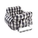 thumbnail image 4 of Asiento de coche para perros pequeños, suave y lavable, para cachorros y gatitos. blanco negro y L, 4 of 9