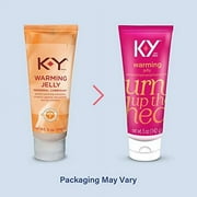 K-Y Warming Jelly Glycerin Based Formula 5 Fl Oz. Sensorial Personal Lubricant for Men, Women and Couples & Safe to Use with Latex Condoms (Pack of 2)