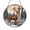 Acrylic 3.5 Inch, variant on Decorative Glass Deer Window Accent with Woodland Style Design, Winter Inspired Hanging Light Catcher Art for Interior Window Decoration