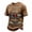Brown, variant on 911 Never Forget Shirts for Men American Flag Print Crew Neck Short Sleeve Tops American Flag Patriotic Shirts