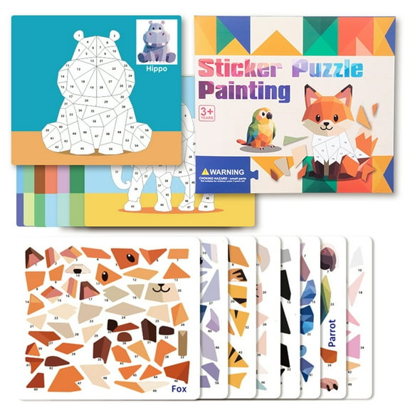 3D Geometric Sticker Puzzle
