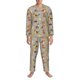 thumbnail image 3 of Balery Cute Dog Pijama para Hombre de Dos Piezas con Manga Larga, Conjunto de Dormir y Descanso Suave con Bolsillos-XX-Large, 3 of 7