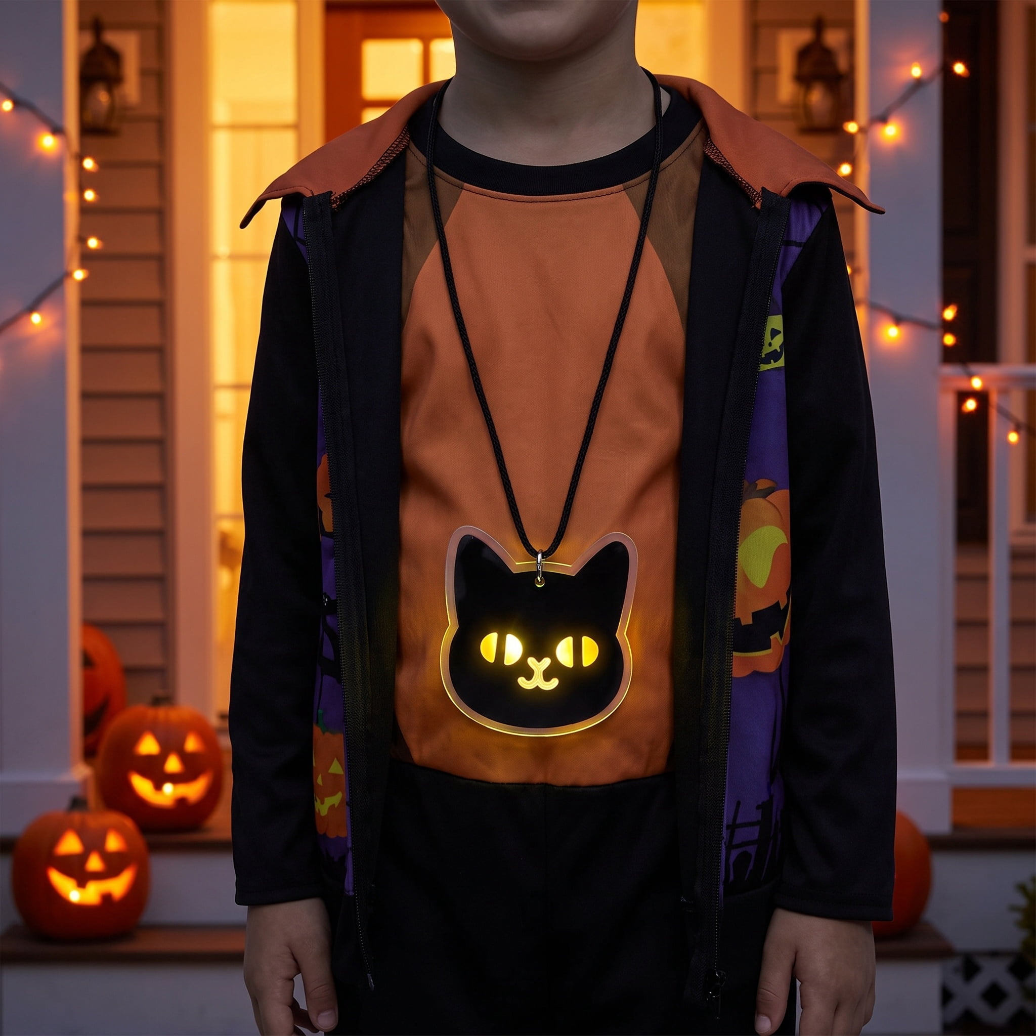 Light-Up Cat Necklace Party Favor, Black, Halloween by Way To Celebrate