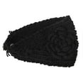 thumbnail image 2 of Wrapables® Hand Knit Floral Headband, Black, 2 of 4