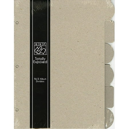 Totally Exposed Album Chipboard Divider Pages 9"X12" 6/Pkg-