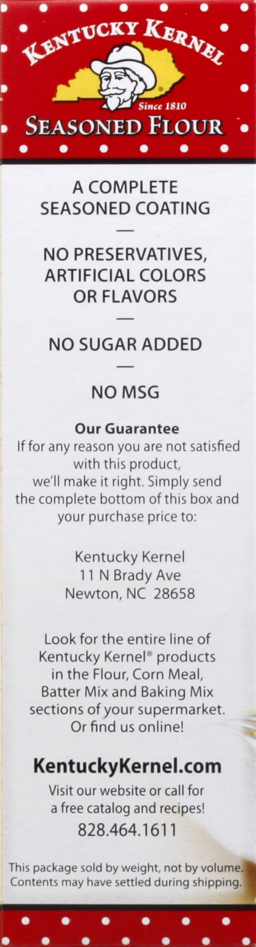 Kentucky Kernel Original Seasoned Flour, Coating Mix for Frying, Value Size, 22 oz Box