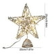 thumbnail image 3 of CREATITOY Christmas Iron 5-Pointed Star Tree Topper with Lights - LED Lighted Hanging Ornaments for Tree TopFireplace Mantel Holiday Decor, 3 of 6