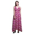 thumbnail image 1 of Bimba Floral Dames Longue Robe à Imprimé Floral Spaghetti Sangle V Cou Maxi Plage Wear-XXX-Large, 1 of 5