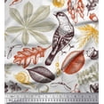 thumbnail image 1 of Soimoi Poly Georgette Fabric Bird & Leaves Decor Fabric Printed Yard 52 Inch Wide, 1 of 3