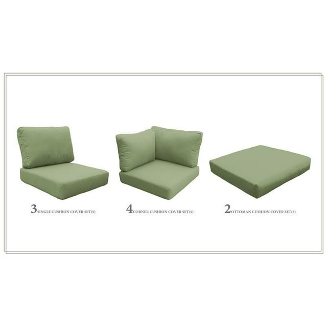 Coussin Dossier Haut pour BARBADOS-12d en Coriandre