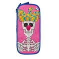 thumbnail image 2 of XMXY Illumination Skull Large Capacity Pencil Case, Portable Pencil Bags with Compartments Zipper Blue, 2 of 7