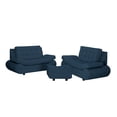 thumbnail image 1 of Sala Bali Rogga (Love Seat, Love Seat, Taburete) Azul Rey, 1 of 8