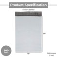 thumbnail image 2 of MMBM Poly Mailers 19" x 24" 2 Mil Water Proof Self Seal Bags for Shipping Industrial and Commercial Goods 200 Bags, 2 of 8
