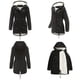 thumbnail image 3 of Abrigo de invierno para mujer, parka de invierno con forro cálido, chaqueta de invierno de longitud media, parka de invierno con capucha de piel, abrigo grueso, tallas grandes, 3 of 6